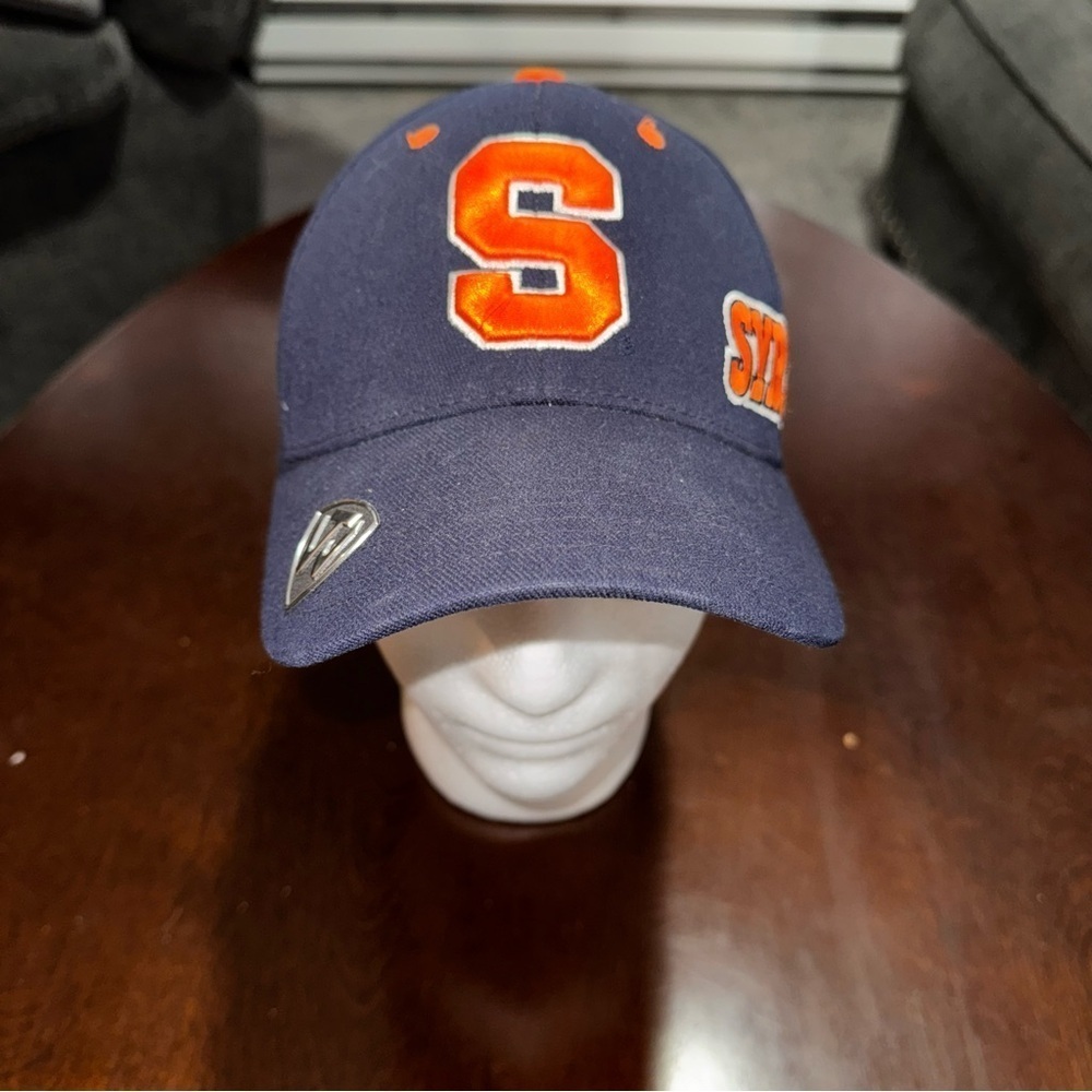 Mens Syracuse Orange Top of the World Navy Embroidered Memory Fitted Hat OSFA